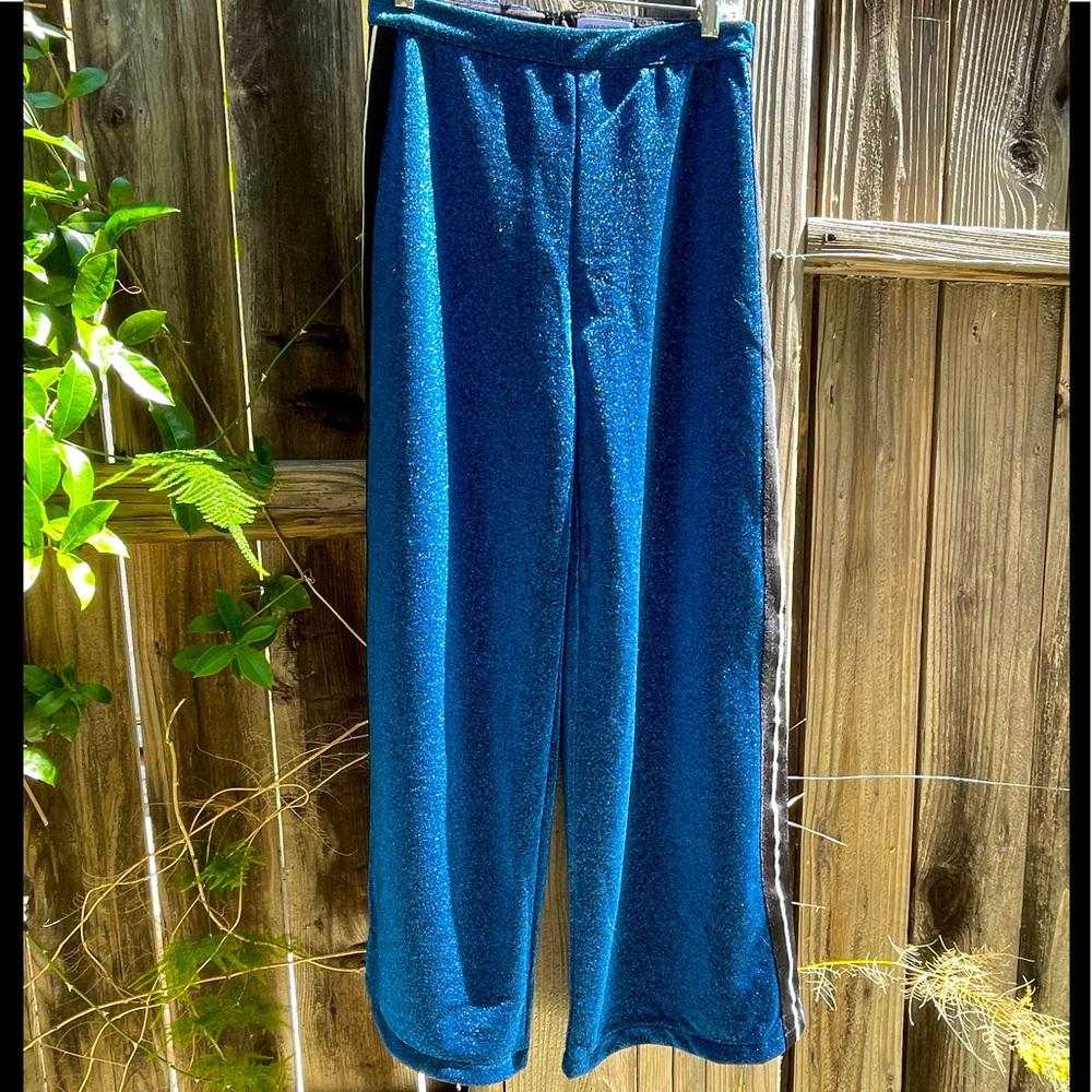 Glittery Blue lounge pants by UO